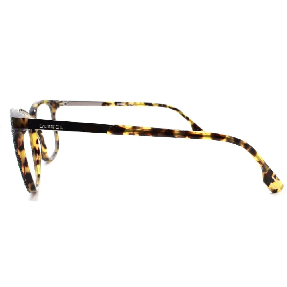 Diesel DL5116 053 Unisex Eyeglasses Frames 53-16-145 Blonde Havana / Black Denim